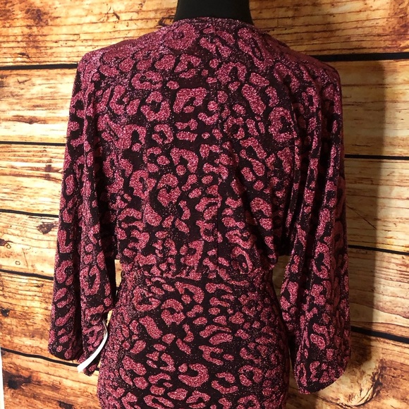 Metallic Leopard Mini Dress - Picture 11 of 16